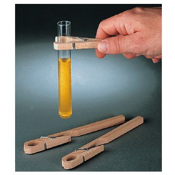 test tube tongs made of wood