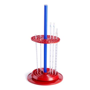 Rotating pipette stand for serology pipettes, 94-position, polypropylene, autoclavable