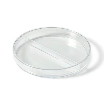 Placa Petri 90x14 mm dos compartimentos en poliestireno