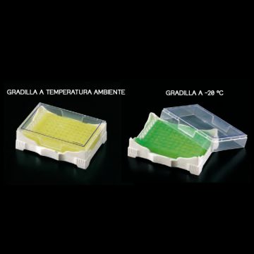Gradilla Isofreeze con gel refrigerante indicador de temperatura 2 unidades