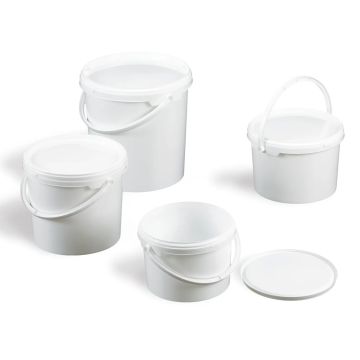 Large-Volume Autoclavable Polypropylene Buckets with Sealable Lid