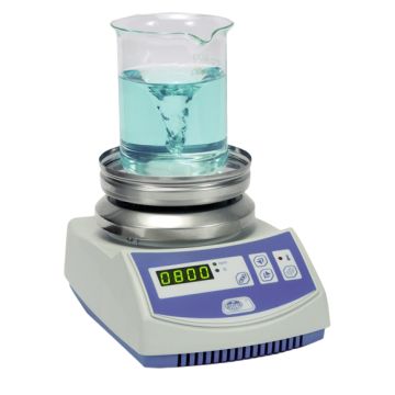 Magnetic stirrer with heating Agimatic-ED-C ceramic-glass plate Ø 15.8 cm digital control