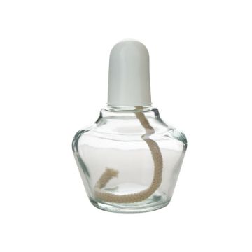 Glass Alcohol Lamp with Wick