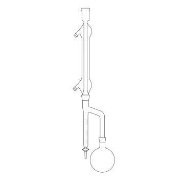 Dean-Stark with key for the determination of water in oils and fats