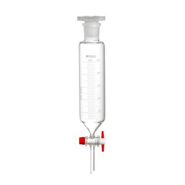 Graduated Addition Funnel with Glass or PTFE Stopcock and Polyethylene Stopper