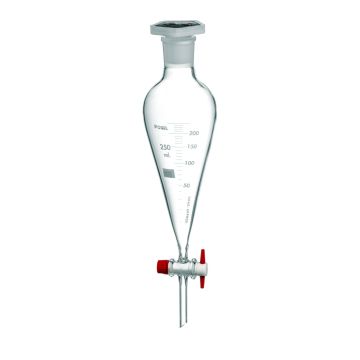 Embudo de decantación graduado con llave