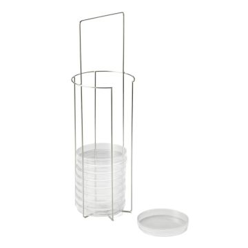 Cestos transporte de placas de Petri de hasta 100 mm Ø