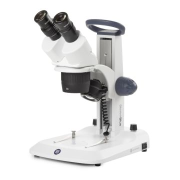 StereoBlue Binocular Stereo Microscope 10x/30x with Incident and Transmitted LED Illumination