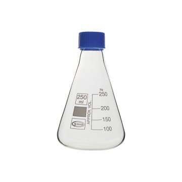 Erlenmeyer flask with GL thread and screw cap