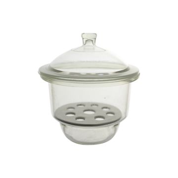 Desecador de vidrio con tapa de bola Basic Line