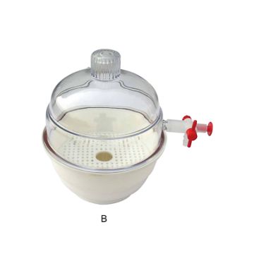 Vacuum type desiccator plastic stopcock