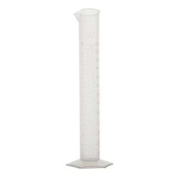 Measuring cylinder hexagonal base polypropylene class B