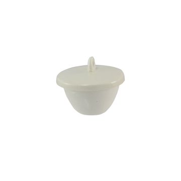 Low-Form Porcelain Crucible with Lid Basic Line