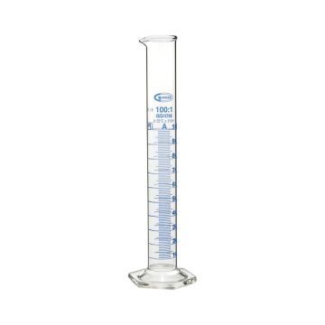 Measuring cylinder hexagonal base class A GLASSCO