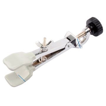 Burette and Tube Clamp with Boss Head, Chromium-Plated Metal, PVC-Tipped, Ø 7–25 mm
