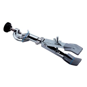 Rotating Burette and Condenser Clamp with Boss Head, Chromium-Plated Metal, PVC Tips, Ø 12–45 mm