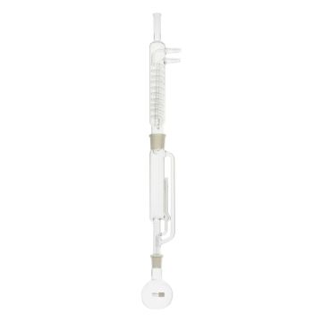Soxhlet extraction apparatus with 500 ml extractor body