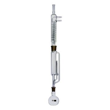 Soxhlet extraction apparatus with 250 ml extractor body 