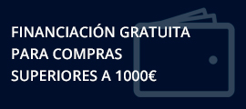 Financiación gratuita para compras superiores a 100€