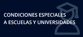 Condiciones especiales a escuelas y universidades